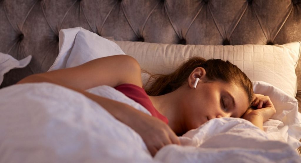 is it bad to fall asleep with airpods in